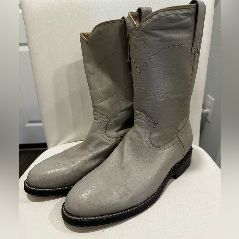Gray Cowboy Boots - Picture 2 of 3